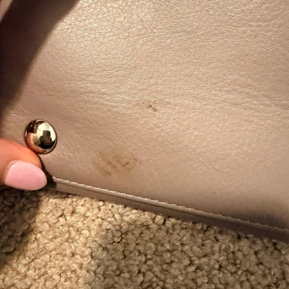 Coach Taylor Leather Satchel in Mushroom Grey